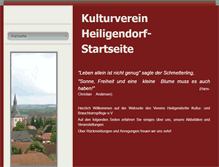 Tablet Screenshot of kulturverein-heiligendorf.de